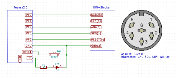 Schematics für XUM1541